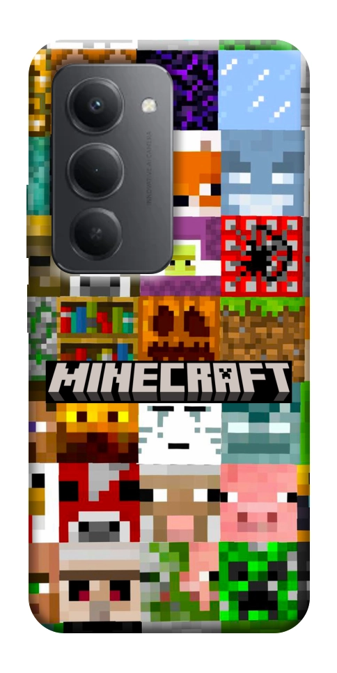 Чехол Minecraft collage для Xiaomi Redmi 15 (Global)