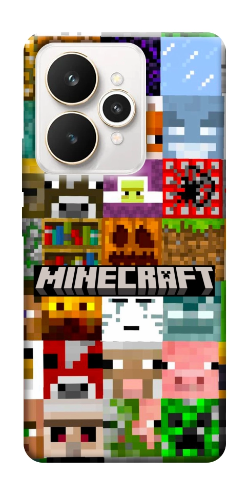 Чохол Minecraft collage для Realme 15