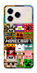 Чехол Minecraft collage для ZTE Blade A76 4G