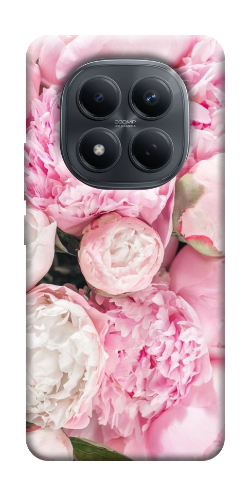 Чохол Pink peonies для Xiaomi Redmi Note 15 Pro 4G