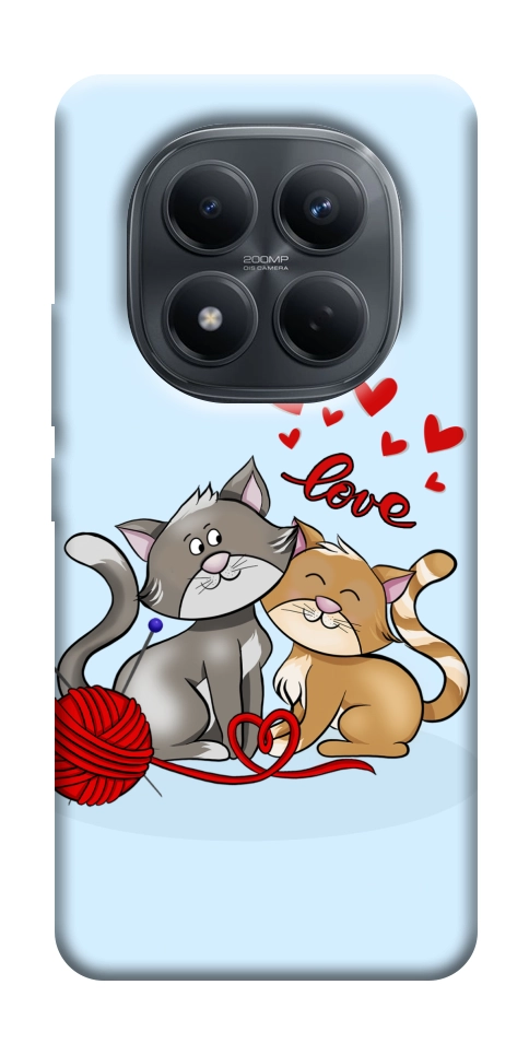 Чохол Два коти Love для Xiaomi Redmi Note 15 Pro 4G