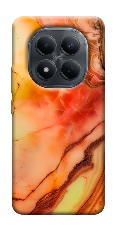 Чохол Червоний корал мармур для Xiaomi Redmi Note 15 Pro 4G