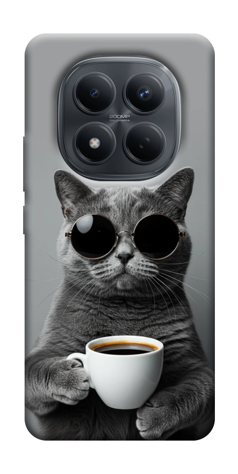 Чохол Grey cat coffee для Xiaomi Redmi Note 15 Pro 4G