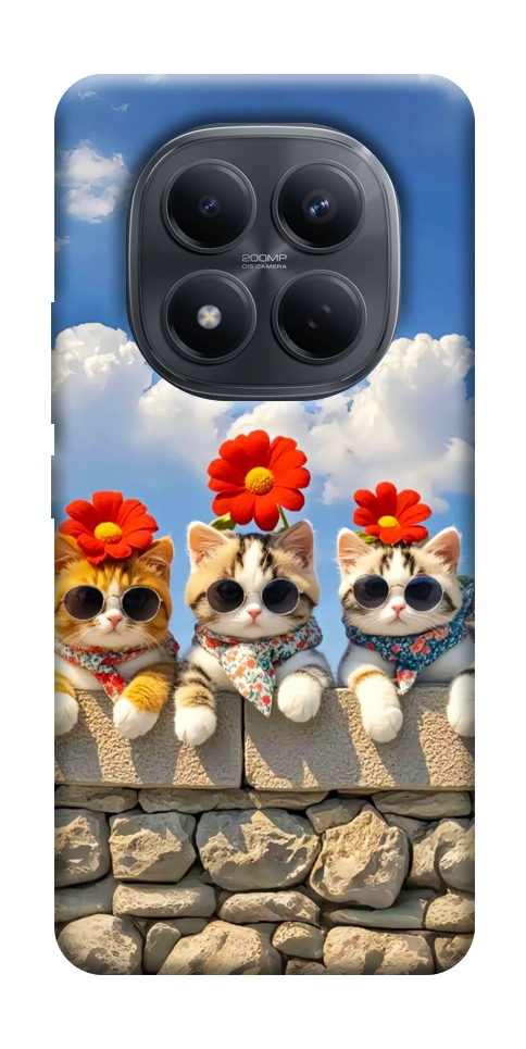 Чохол Flower cats для Xiaomi Redmi Note 15 Pro 4G