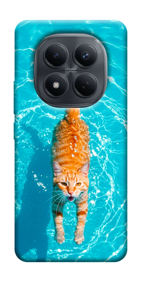 Чохол Cat swimming для Xiaomi Redmi Note 15 Pro 4G