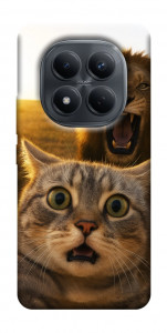 Чохол Shocked cat and lion для Xiaomi Redmi Note 15 Pro 4G