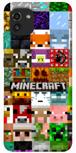 Чехол Minecraft collage для Galaxy A03