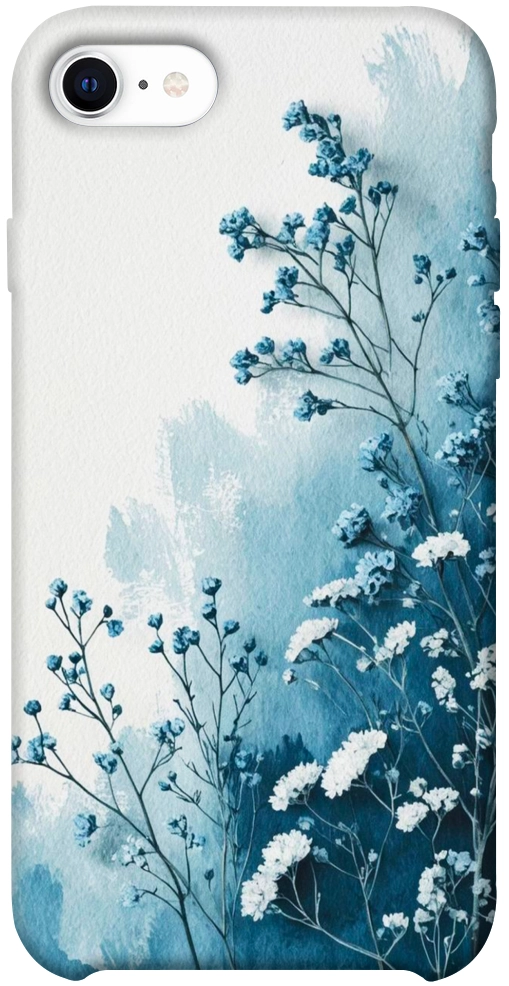 Чехол Blue minimal для iPhone SE (2020)