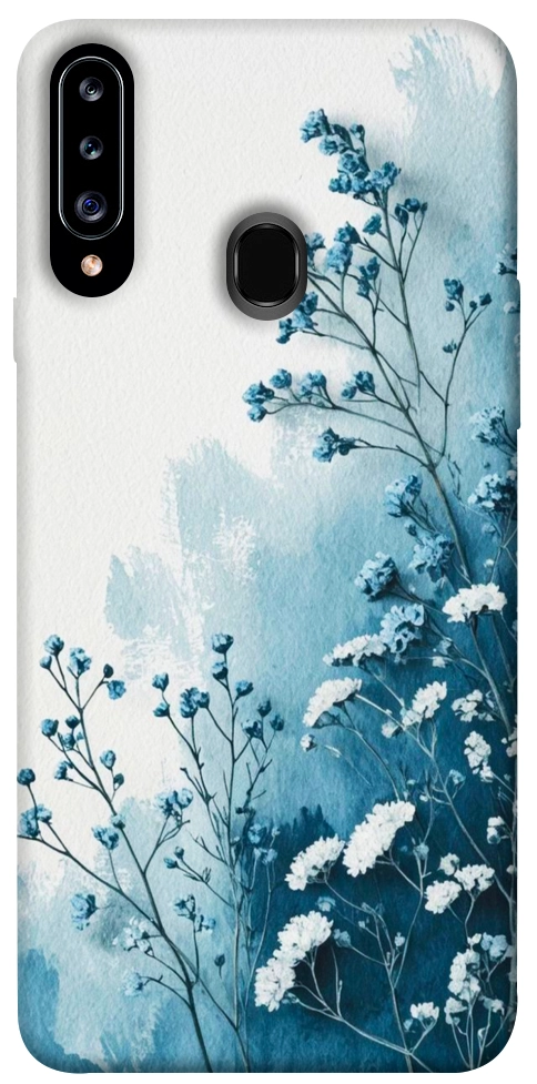 Чехол Blue minimal для Galaxy A20s (2019)