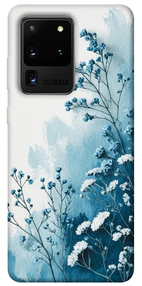 Чехол Blue minimal для Galaxy S20 Ultra (2020)