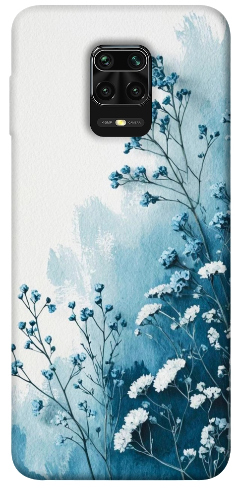 Чехол Blue minimal для Xiaomi Redmi Note 9 Pro