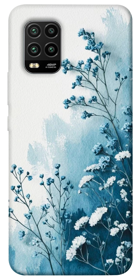 Чехол Blue minimal для Xiaomi Mi 10 Lite