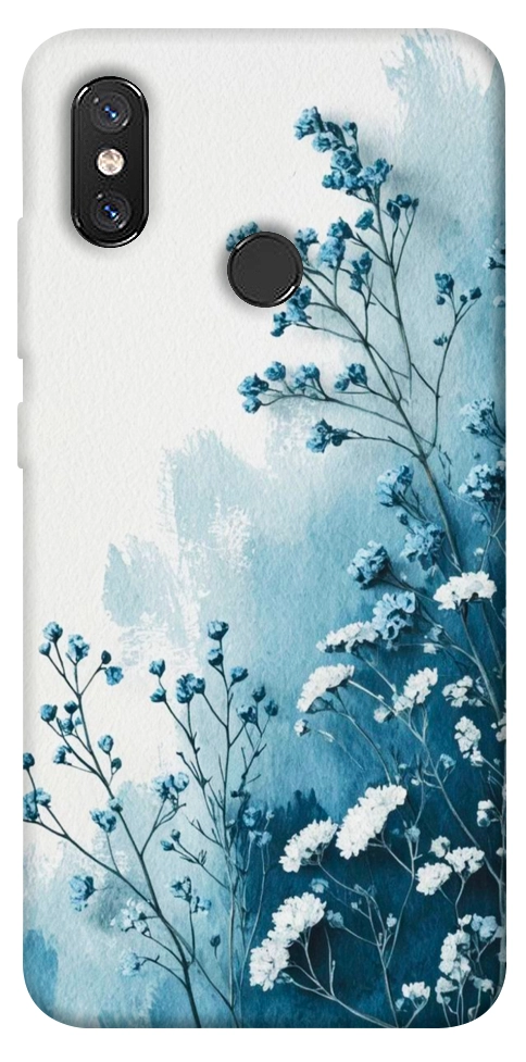 Чехол Blue minimal для Xiaomi Mi 8
