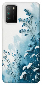 Чехол Blue minimal для Xiaomi Poco M3