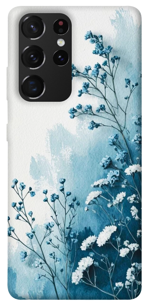 Чехол Blue minimal для Galaxy S21 Ultra