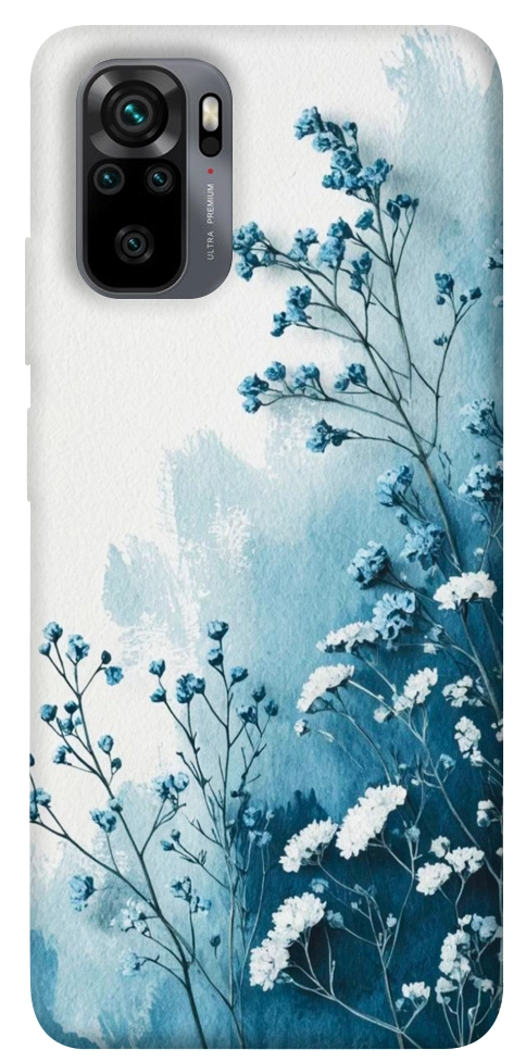 Чехол Blue minimal для Xiaomi Redmi Note 10