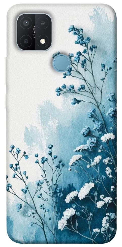 Чехол Blue minimal для Oppo A15