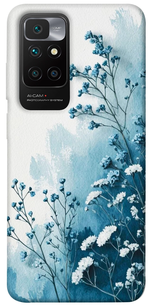 Чехол Blue minimal для Xiaomi Redmi 10
