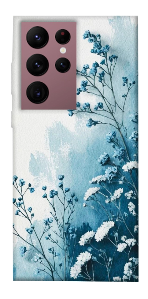 Чехол Blue minimal для Galaxy S22 Ultra