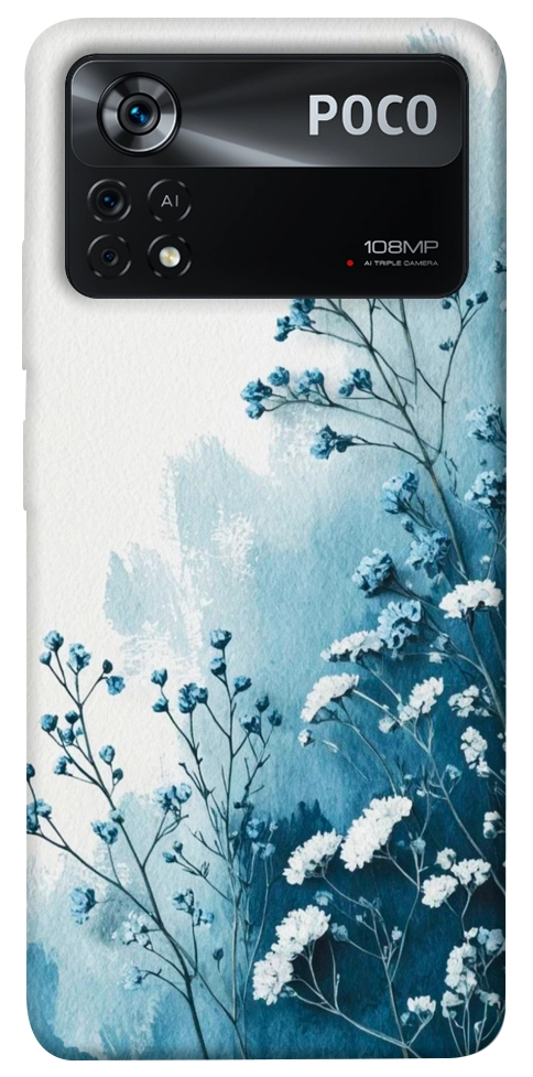Чехол Blue minimal для Xiaomi Poco X4 Pro