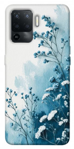 Чехол Blue minimal для Oppo Reno 5 Lite