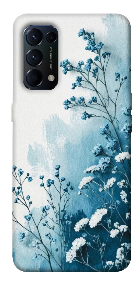 Чехол Blue minimal для Oppo Reno 5 4G