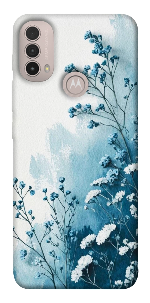 Чохол Blue minimal для Motorola Moto E40