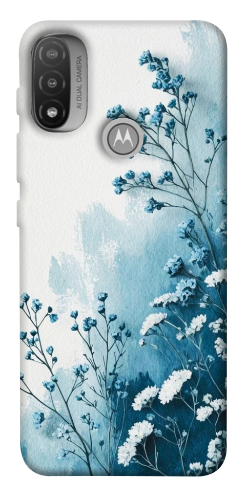 Чехол Blue minimal для Motorola Moto E20