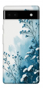 Чехол Blue minimal для Google Pixel 6A