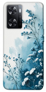 Чехол Blue minimal для Oppo A77s