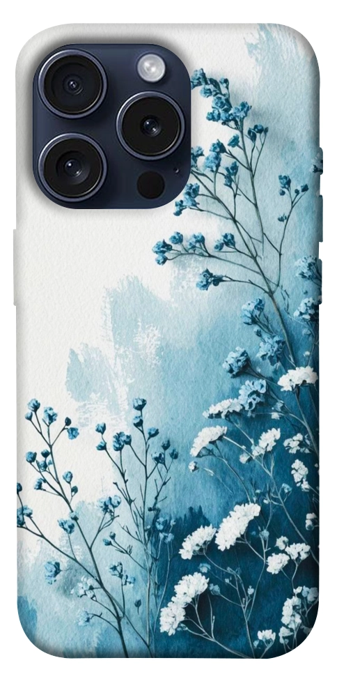 Чохол Blue minimal для iPhone 15 Pro