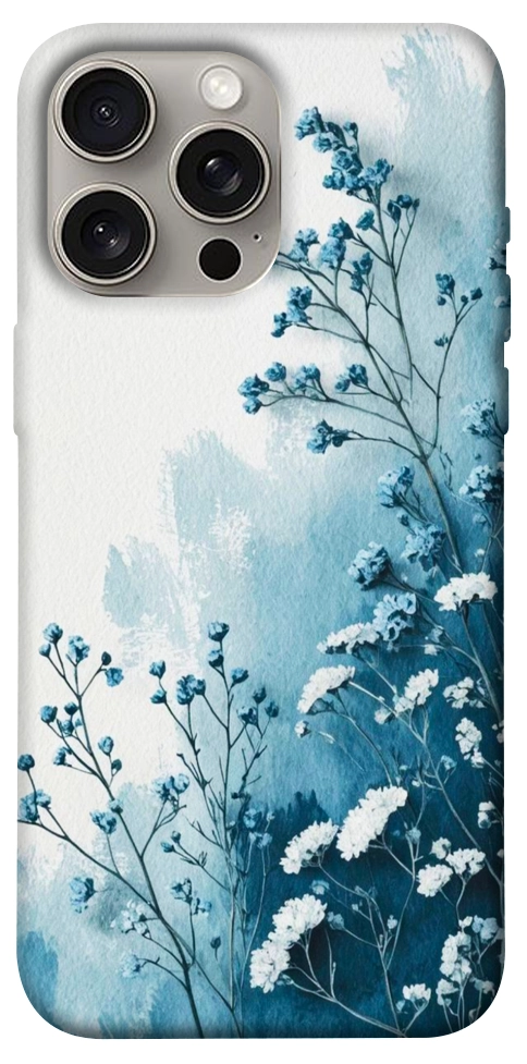 Чехол Blue minimal для iPhone 15 Pro Max