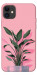 Чехол Pink plant для iPhone 11