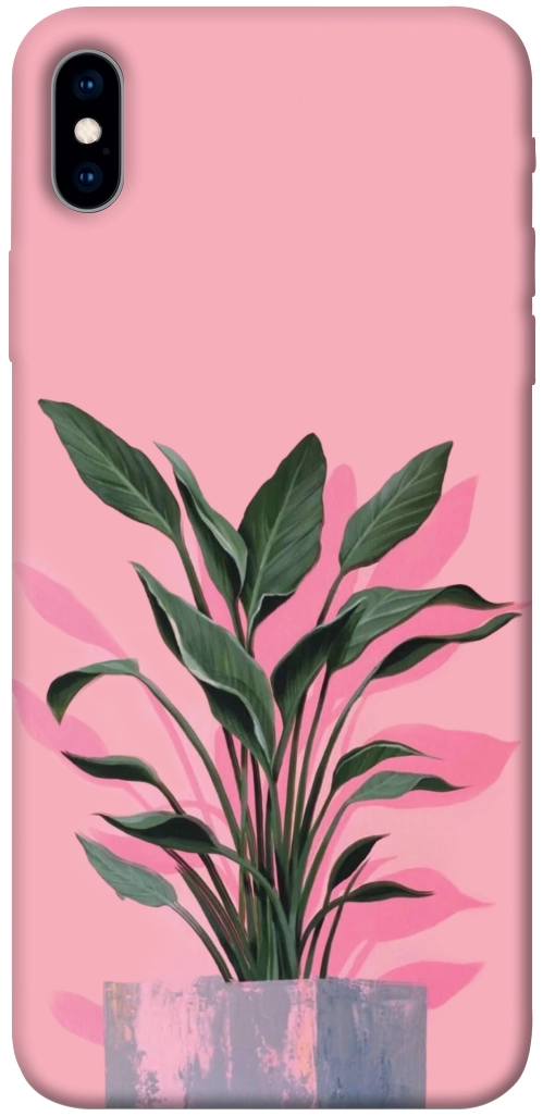 Чехол Pink plant для iPhone XS Max