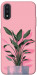 Чехол Pink plant для Galaxy A01