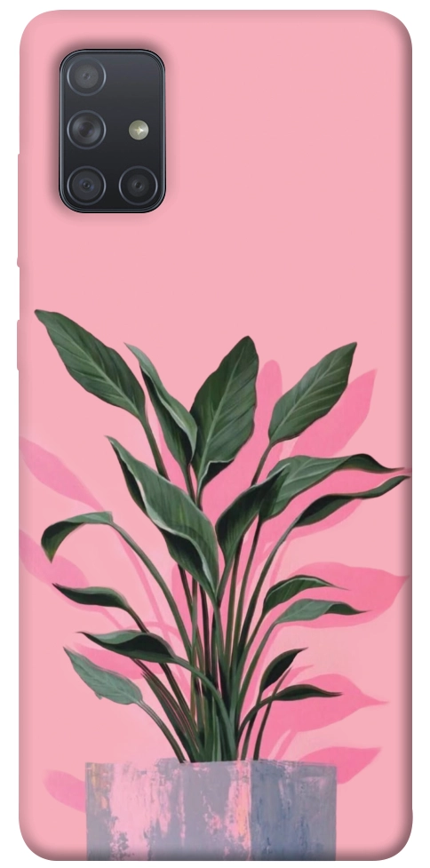 Чехол Pink plant для Galaxy A71 (2020)