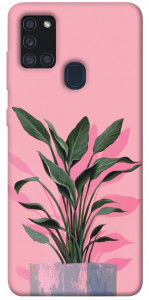 Чохол Pink plant для Galaxy A21s (2020)