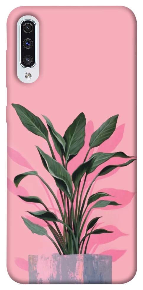 Чехол Pink plant для Galaxy A50 (2019)