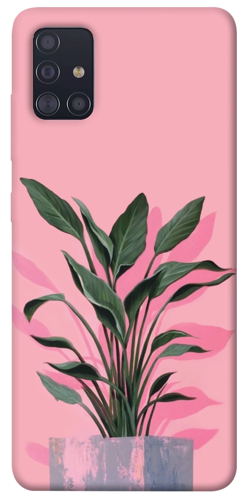 Чехол Pink plant для Galaxy A51 (2020)