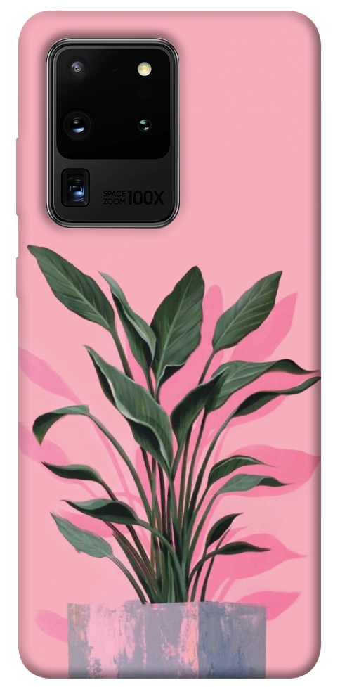 Чехол Pink plant для Galaxy S20 Ultra (2020)