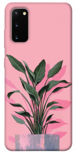 Чохол Pink plant для Galaxy S20 (2020)