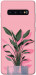 Чехол Pink plant для Galaxy S10 Plus (2019)