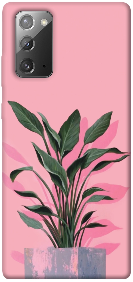 Чохол Pink plant для Galaxy Note 20