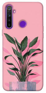 Чехол Pink plant для Realme 5