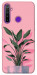 Чехол Pink plant для Realme 5