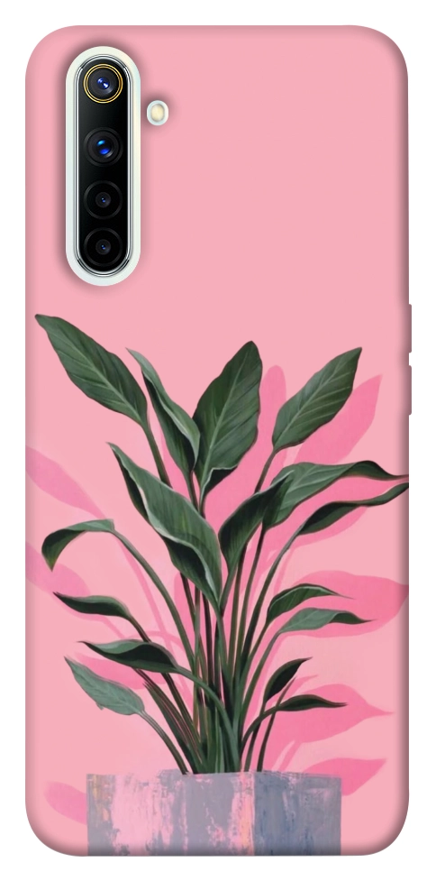 Чохол Pink plant для Realme 6