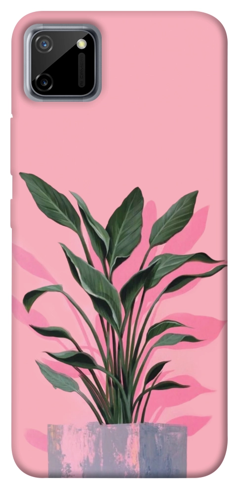 Чехол Pink plant для Realme C11