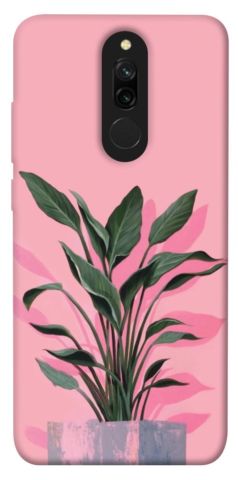Чехол Pink plant для Xiaomi Redmi 8