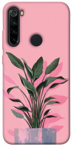 Чехол Pink plant для Xiaomi Redmi Note 8