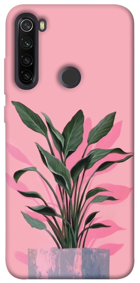 Чехол Pink plant для Xiaomi Redmi Note 8T